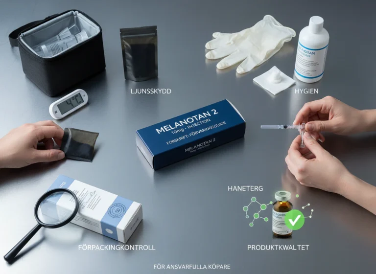 Förvaringsguide för Melanotan 2 10 mg-injektion